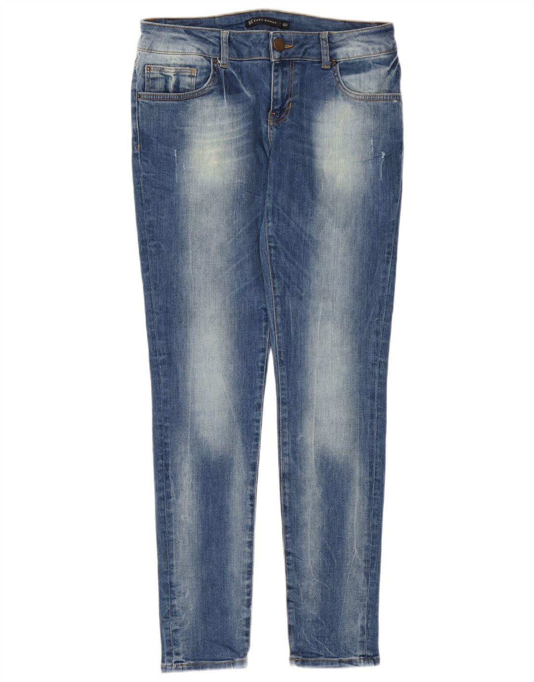 Zara Dame Skinny Jeans EU 40 Medium W30 L30 Blå