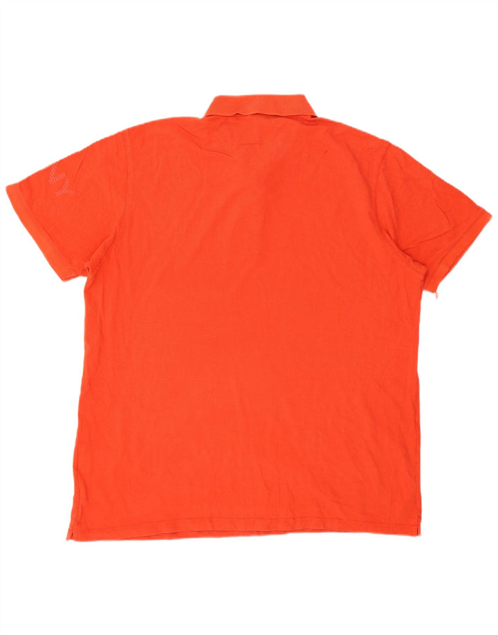 DKNY Herre grafisk poloshirt 2XL orange bomuld