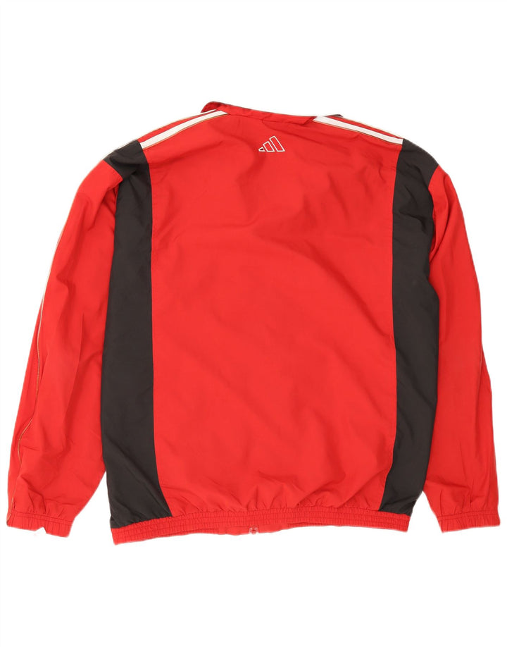 Adidas Træningsdragt til mænd Topjakke XL Rød Colourblock Polyester