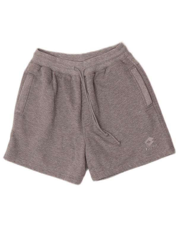 Lotto Dame Grafiske Sports Shorts Små Grå Polyester Sports