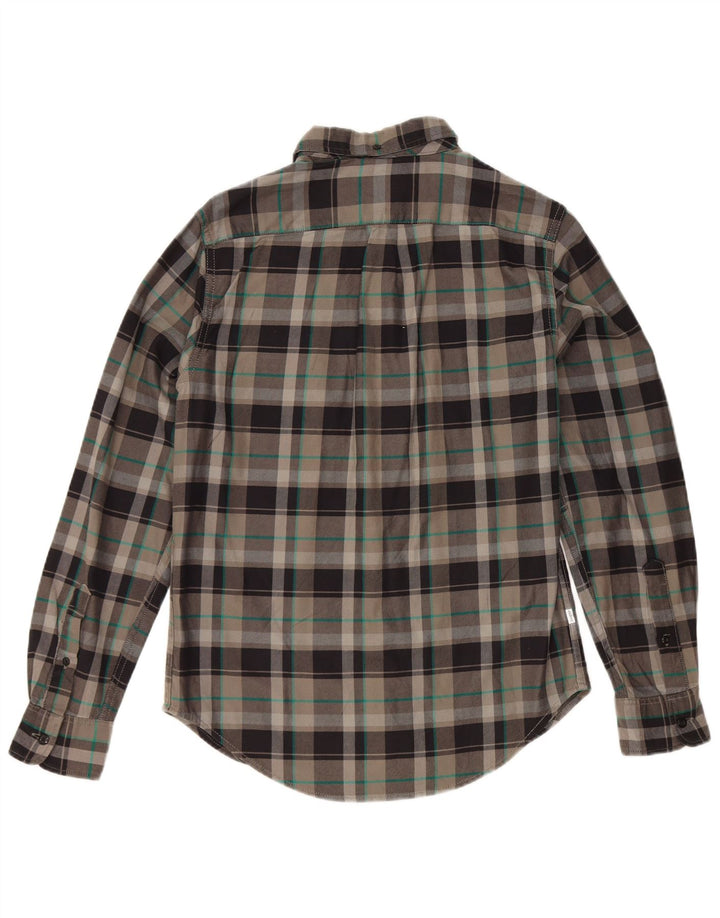 Levi's Slim Fit Flannelskjorte til mænd, lille grå ternet bomuld