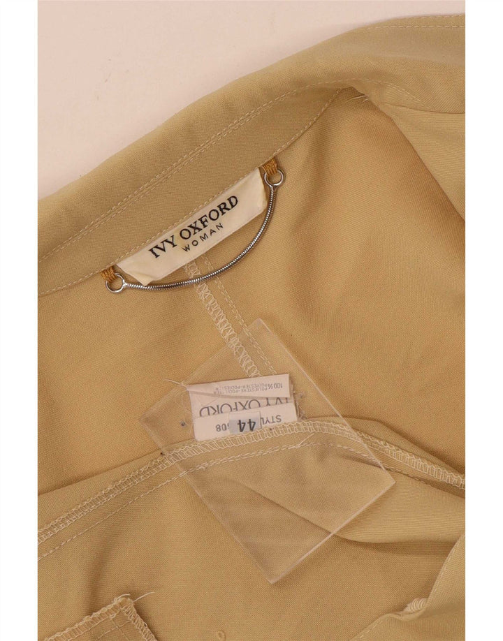 Ivy Oxford Dame Blazerjakke med fuld lynlås IT 44 Medium Beige Polyester