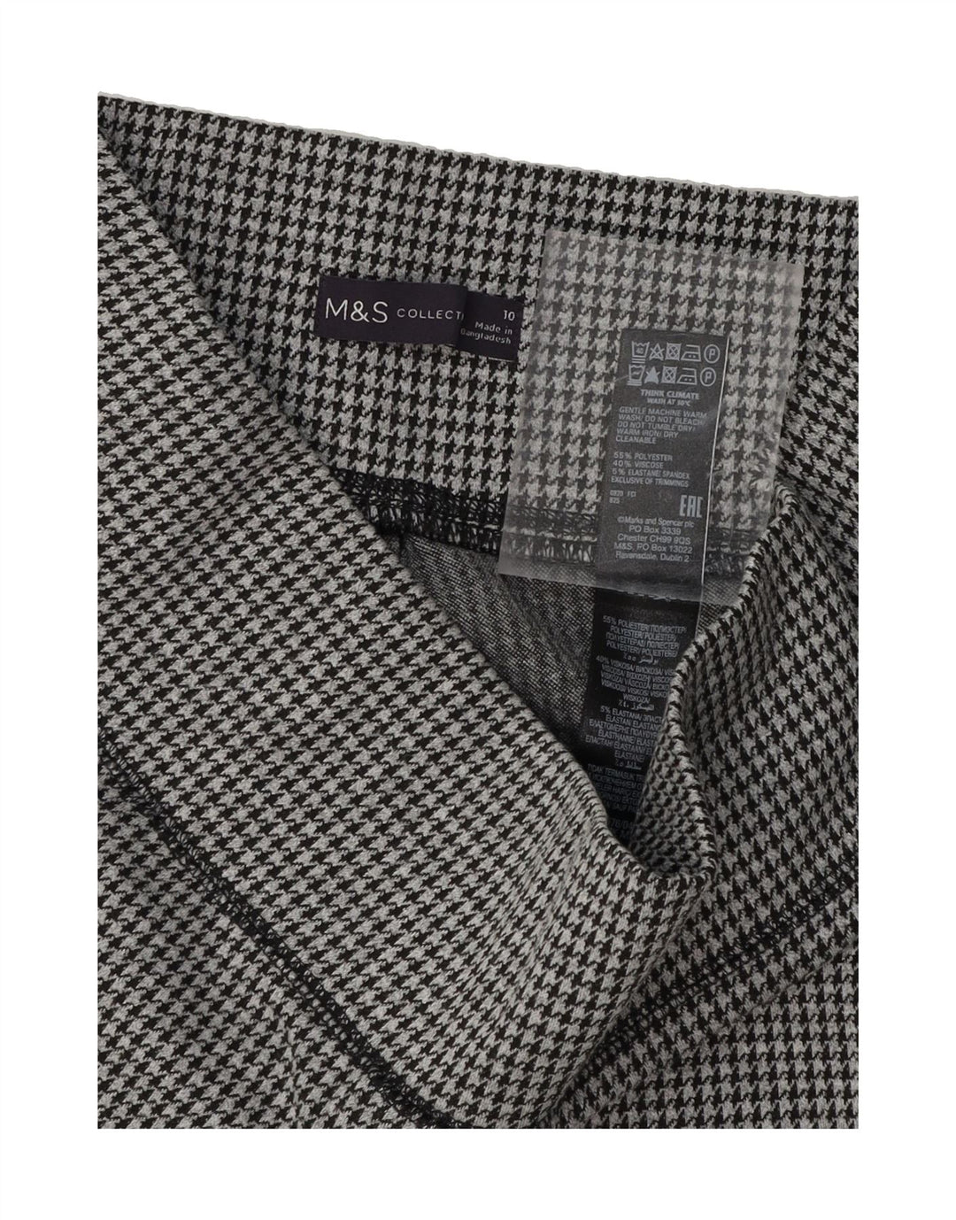 MARKS & SPENCER Womens Cropped Trousers UK 10 Small W30 L23 Grey Vintage Marks & Spencer and Second-Hand Marks & Spencer from Messina Hembry 