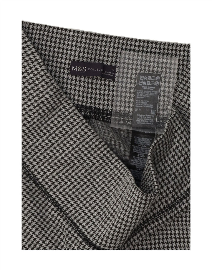 MARKS & SPENCER Womens Cropped Trousers UK 10 Small W30 L23 Grey Vintage Marks & Spencer and Second-Hand Marks & Spencer from Messina Hembry 