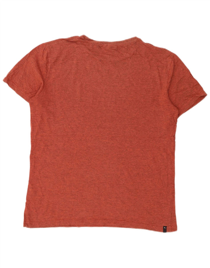 Rip Curl Herre grafisk T-shirt Top Medium Orange Flecked Bomuld