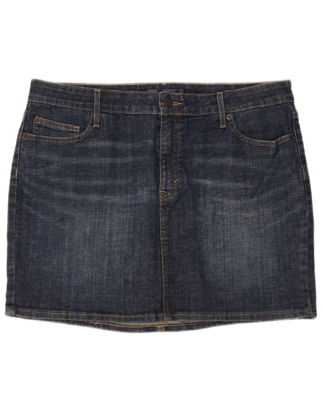 Levi's Dame Mini Denim Nederdel US 16 XL W36 Blå Bomuld