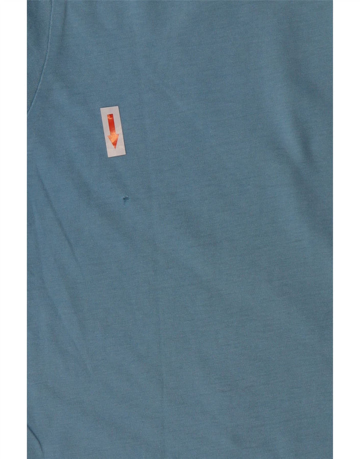 Kappa Herre Grafisk T-Shirt Top Medium Blå Bomuld