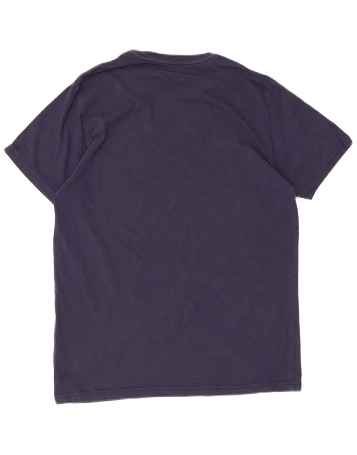 LEE Mens Slim Fit T-Shirt Top Large Navy Blue Cotton