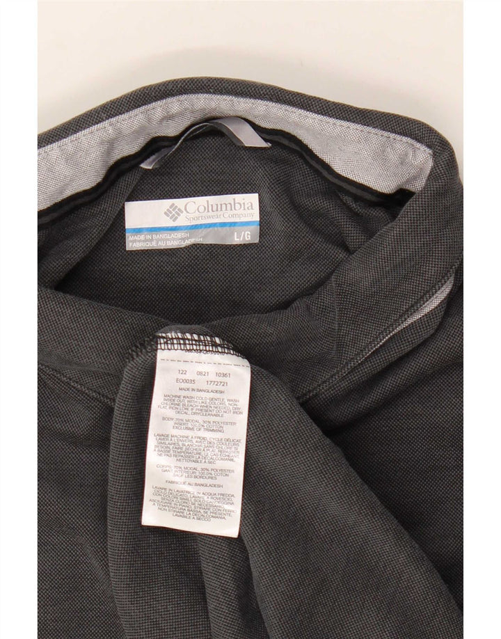 Columbia Herre Polo Shirt Stor Grå Modal