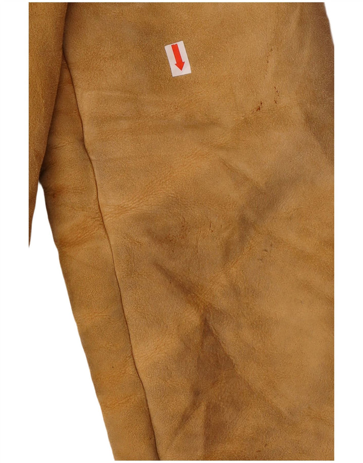 Vintage Dame Sherpa Shearling Coat UK 14 Large Beige