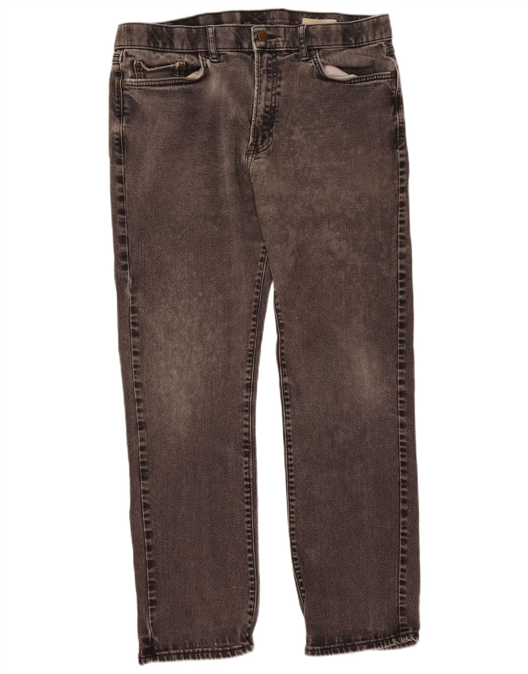 Marks & Spencer Straight Jeans til mænd W38 L31 Sort bomuld