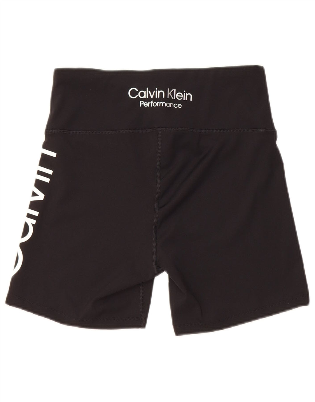 Calvin Klein Dame grafiske sportsshorts UK 12 Medium Sort Polyester