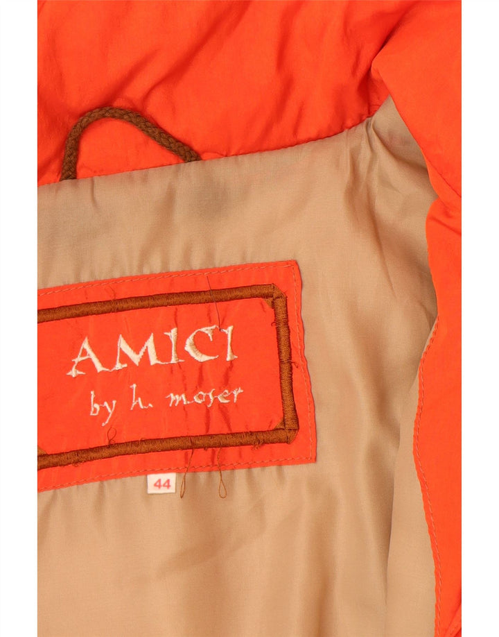 H.MOSER Herre Windbreaker Jacket UK 44 2XL Orange Polyamid