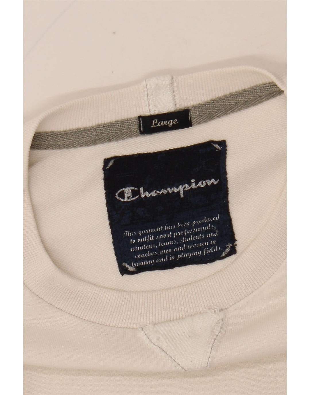 CHAMPION Herre Grafisk Sweatshirt Jumper Large White