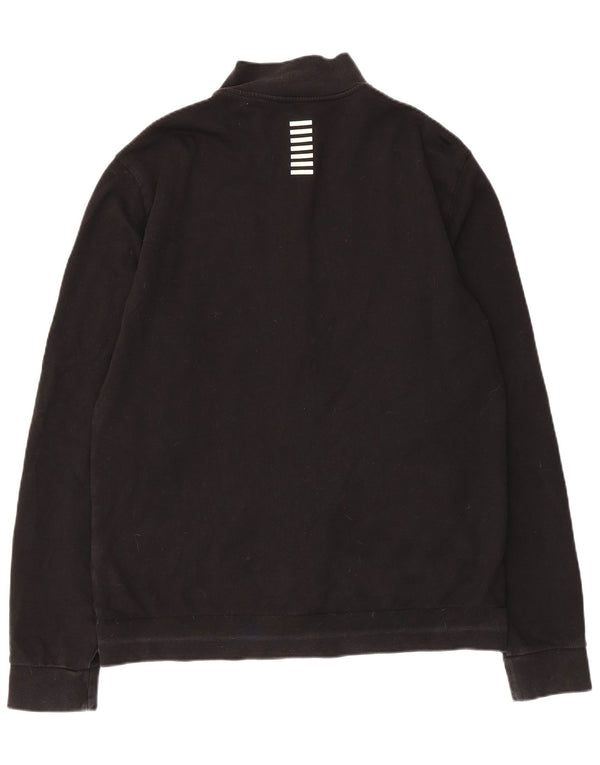 Emporio Armani Herre grafisk træningsdragt topjakke 2XL sort bomuld