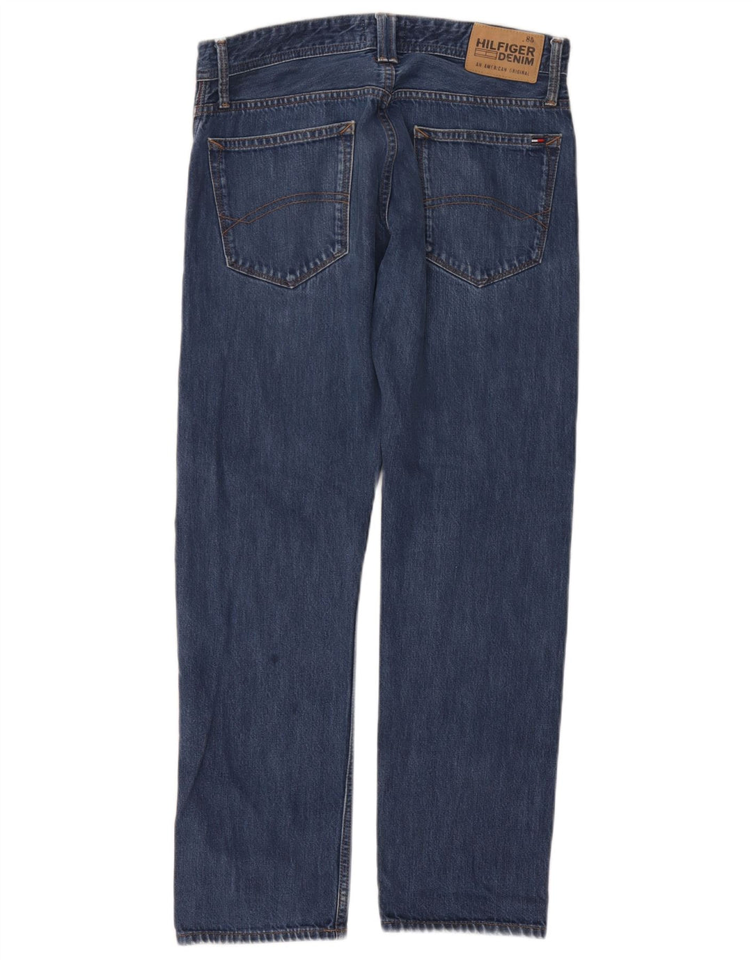 Tommy Hilfiger Straight Jeans til mænd W31 L30 Blå Bomuld
