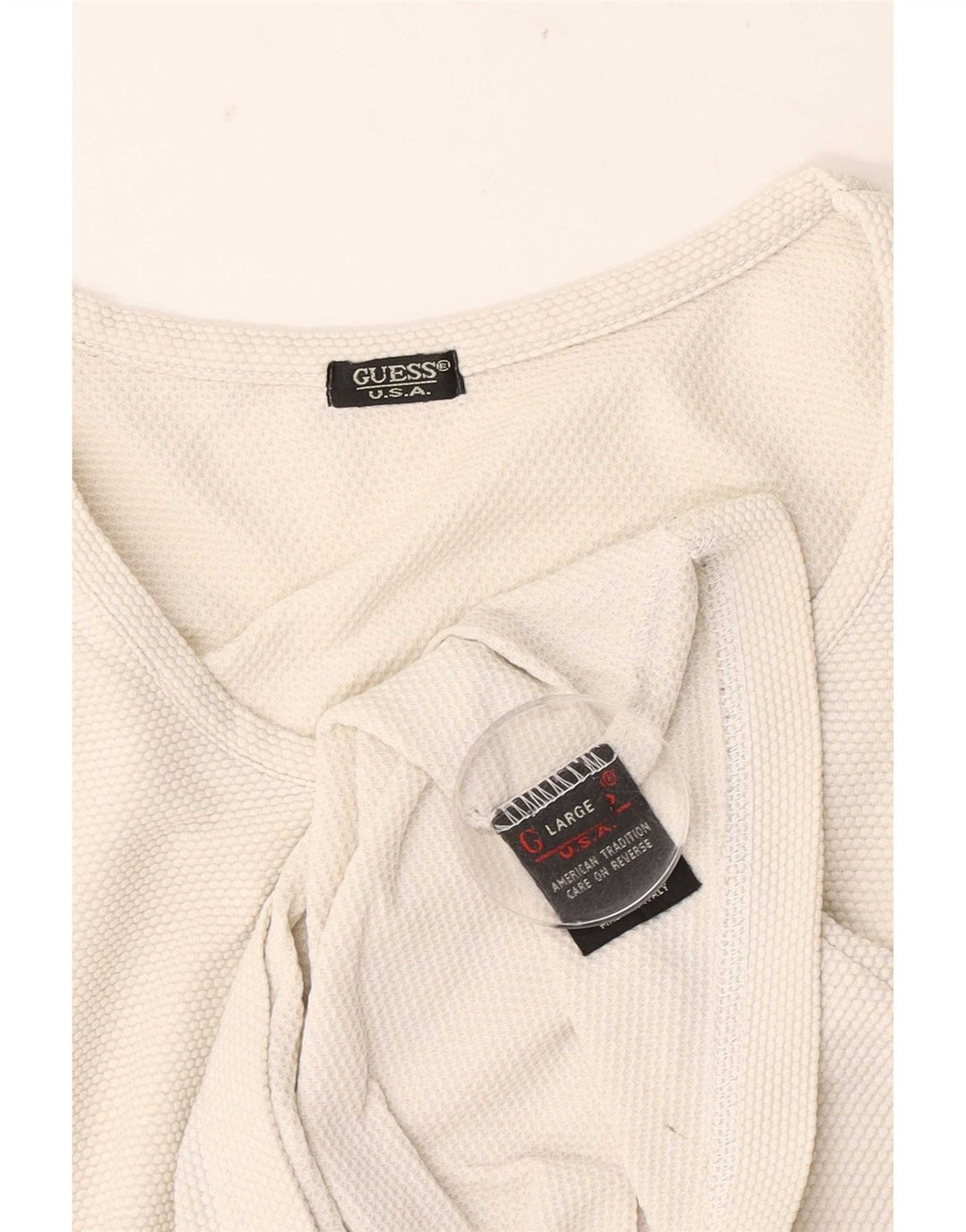 Guess Dametop Langærmet UK 14 Large White
