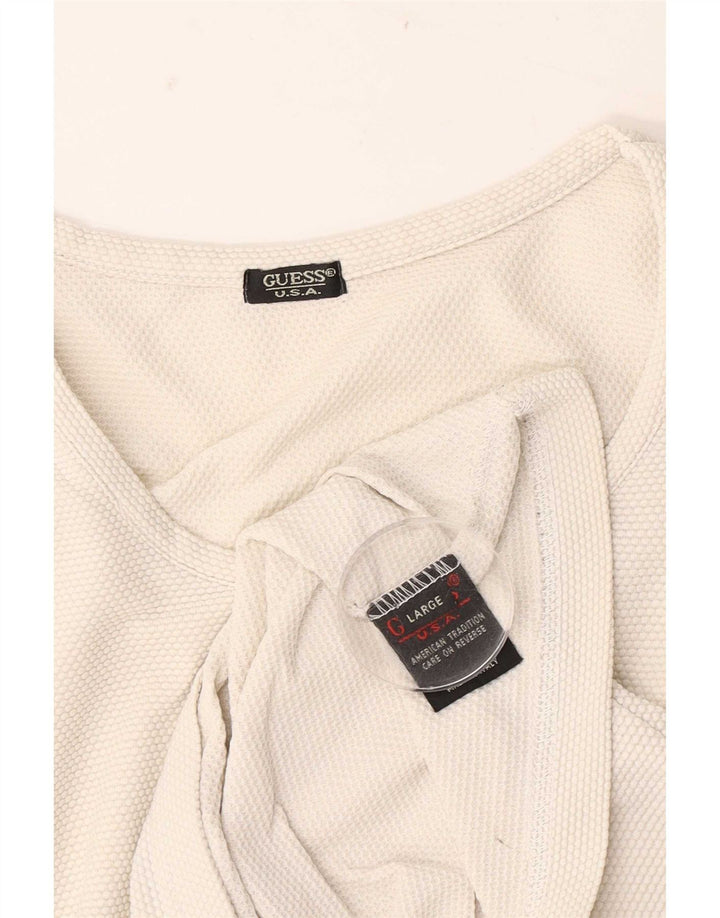 Guess Dametop Langærmet UK 14 Large White