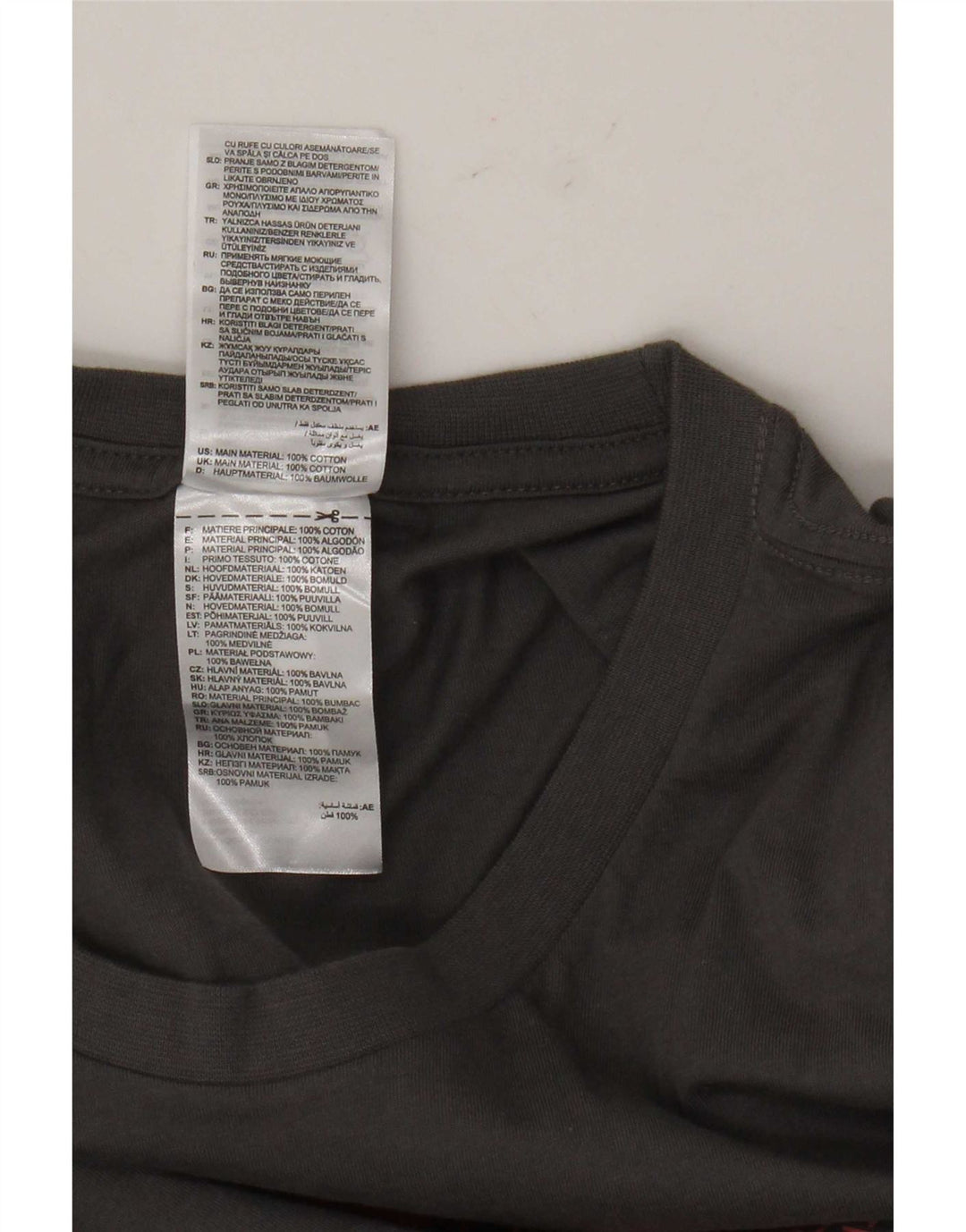 Adidas Herre Grafisk T-Shirt Top Stor Grå Bomuld