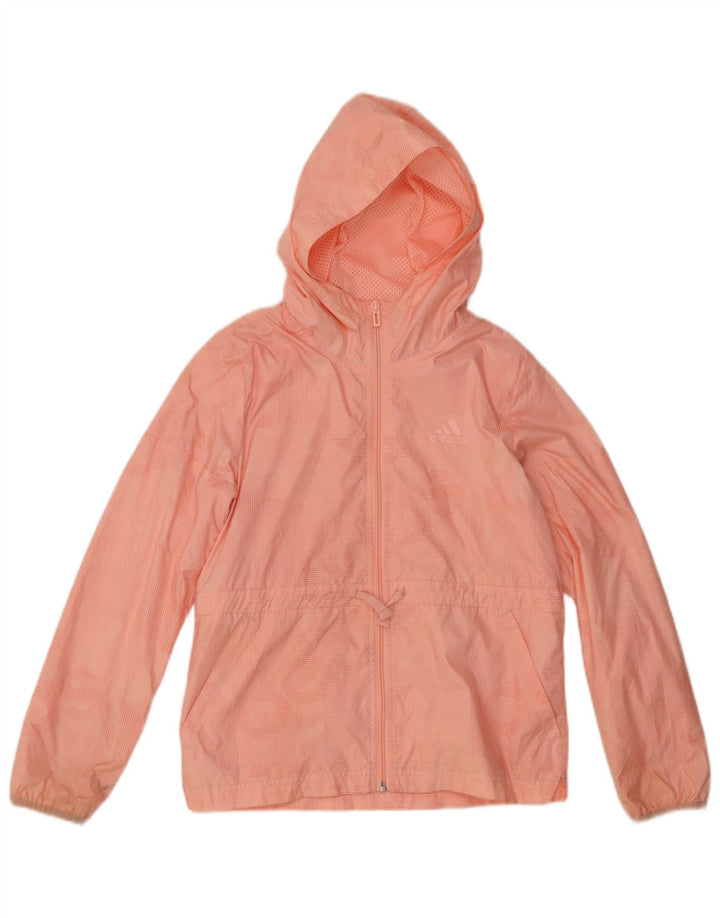 Adidas Regnjakke med hætte til piger 11-12 år Pink Polyester