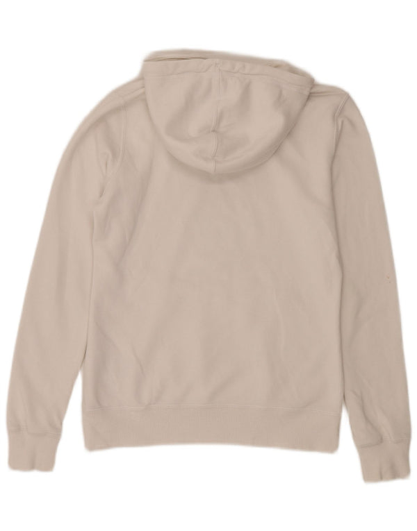 Nike Graphic Hoodie Jumper UK 14 Medium White Bomuld