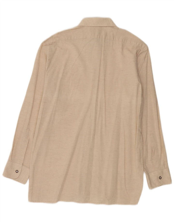 Vintage herreskjorte str. 40 Medium Beige Silke