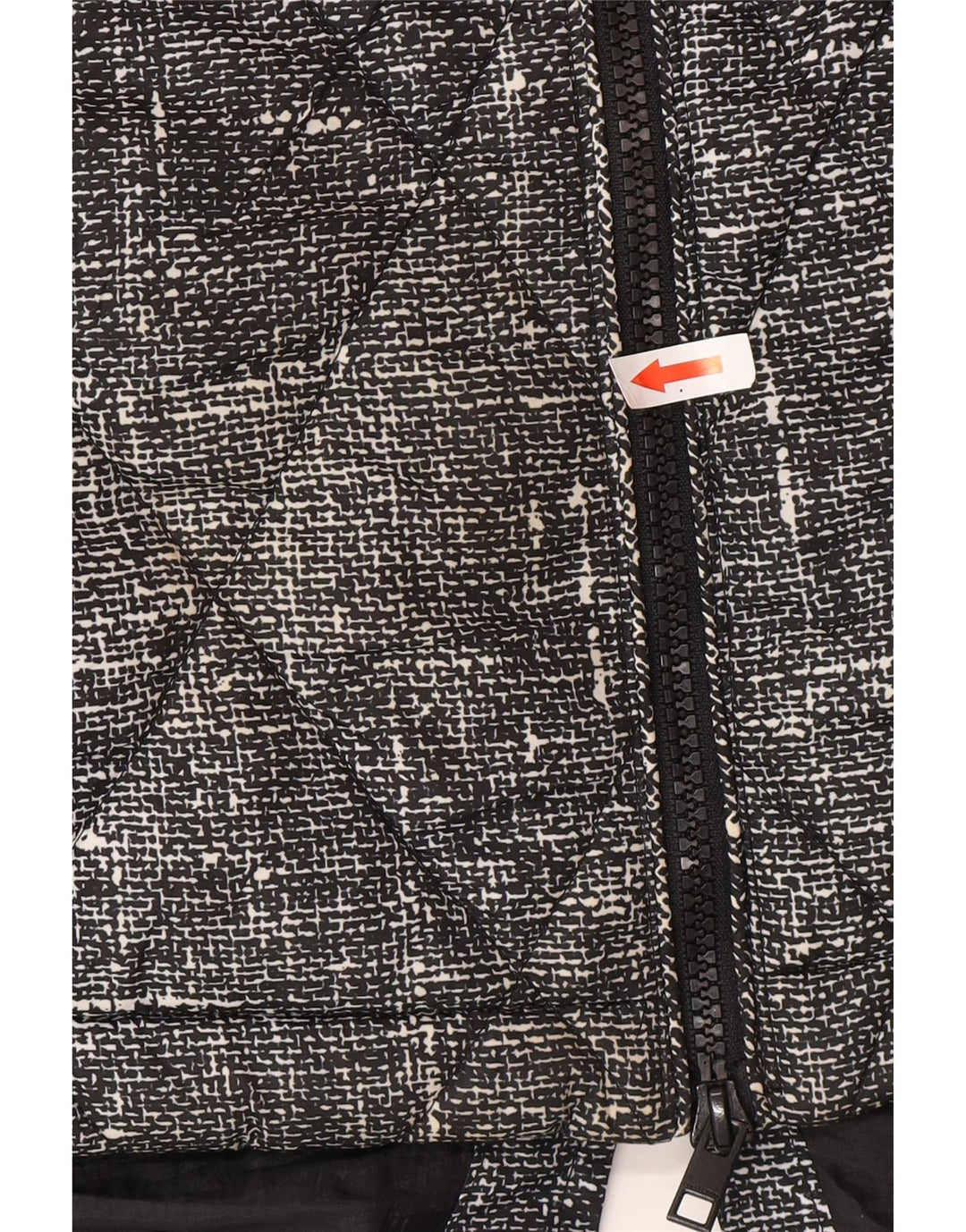 Marks & Spencer Quiltet jakke til kvinder UK 20 2XL Sort Flecked Polyester