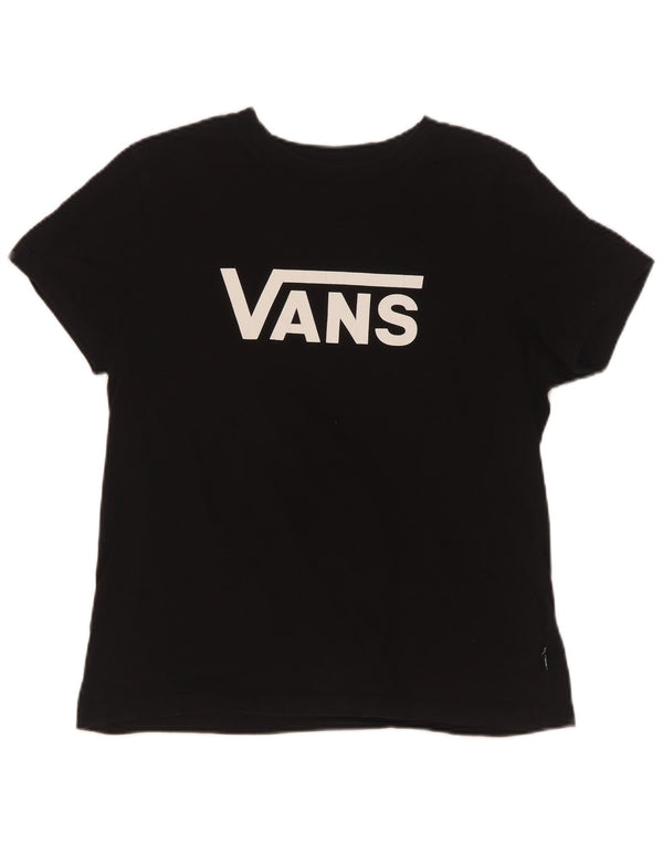 Vans Grafisk T-Shirt Top UK 12 Medium Sort Bomuld