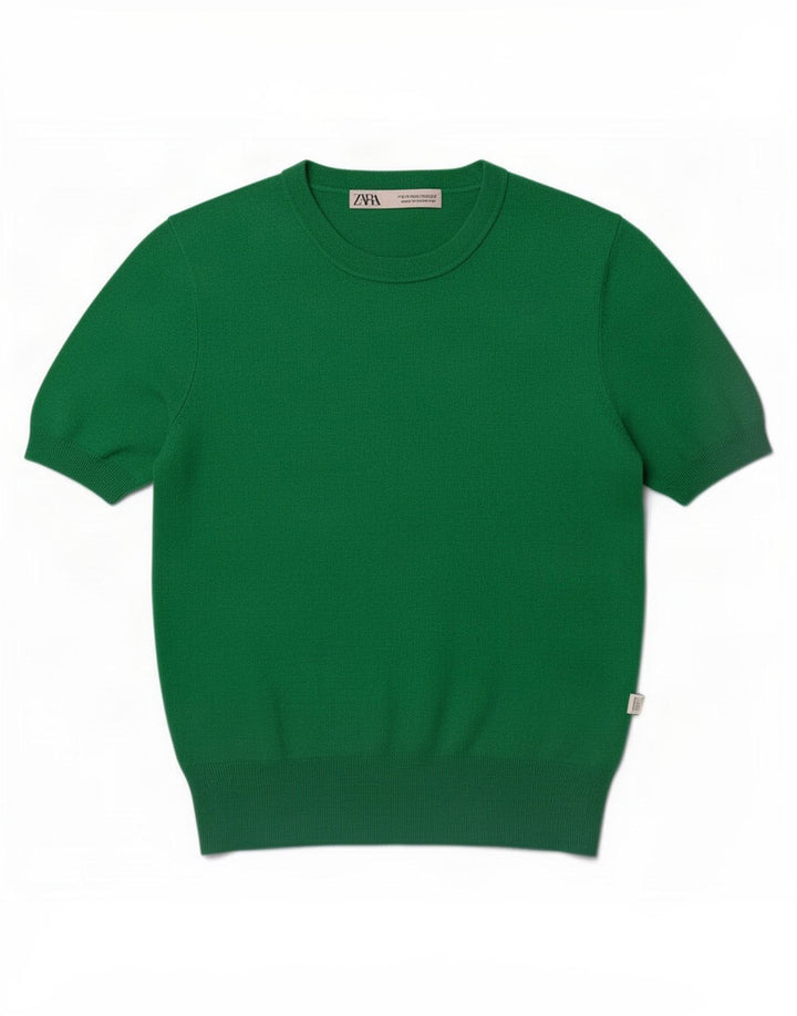 Zara Damebluse Top UK 12 Mellemgrøn