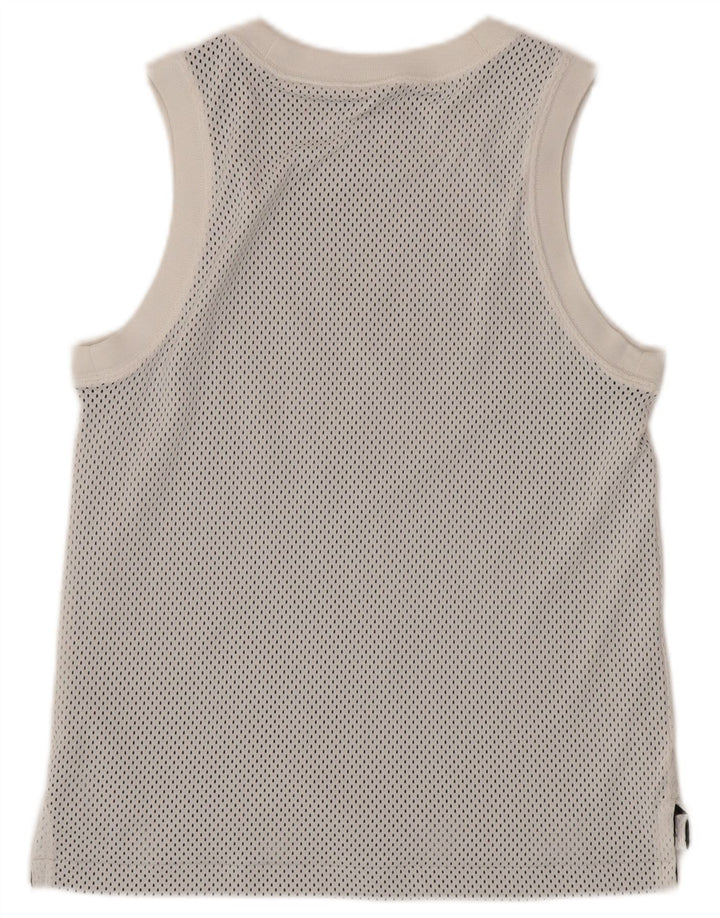 NIKE drenge grafisk vest top 12-13 år stor hvid polyester