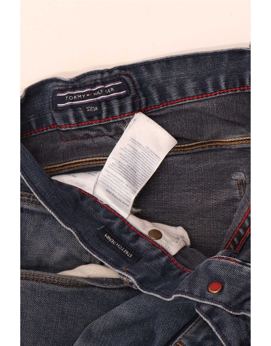 Tommy Hilfiger Stretch Slim Jeans til mænd W32 L34 Blå