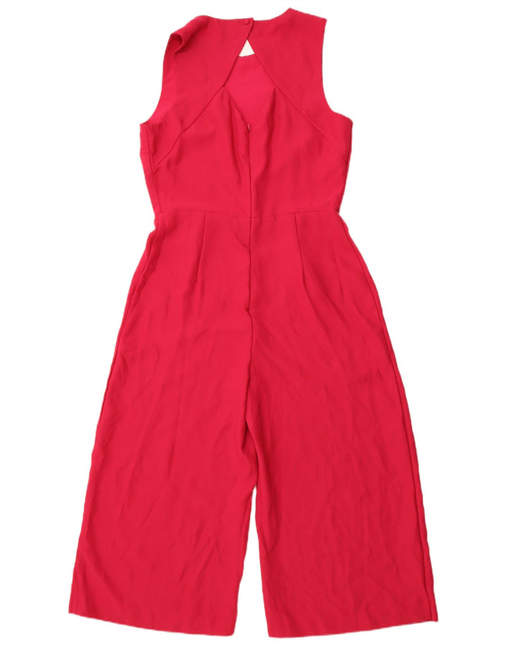 WAREHOUSE Dame ærmeløs Jumpsuit UK 14 Medium Pink Polyester