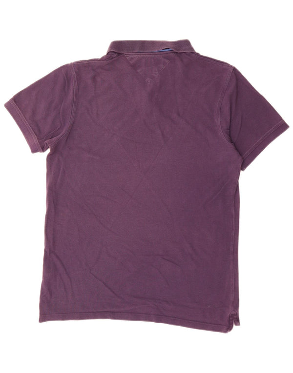 Tommy Hilfiger Herre Slim Fit Polo Shirt Stor Lilla Bomuld