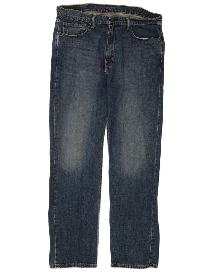 Levi's Herre 505 Straight Jeans W38 L34 Blå Bomuld
