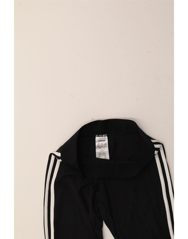 ADIDAS Womens Leggings UK 8/10 Small  Black Cotton Vintage Adidas and Second-Hand Adidas from Messina Hembry 