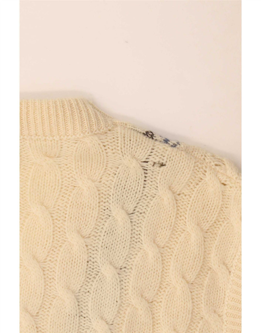 Vintage Herrevest Tank Top Large Off White Fair Isle Wool
