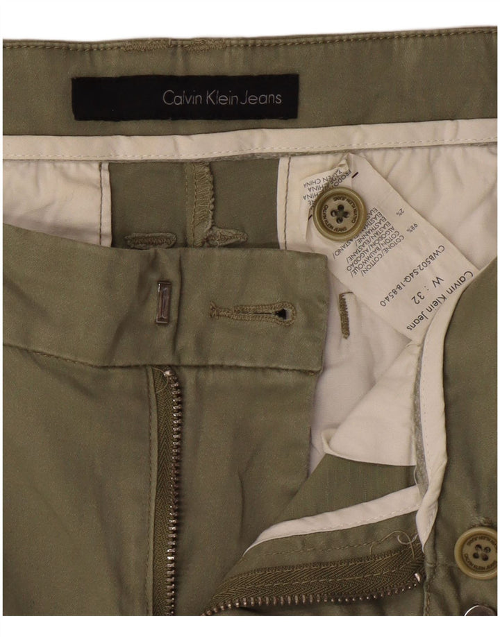 Calvin Klein Jeans Herre Slim Chino Bukser W32 L27 Khaki Cotton Classic