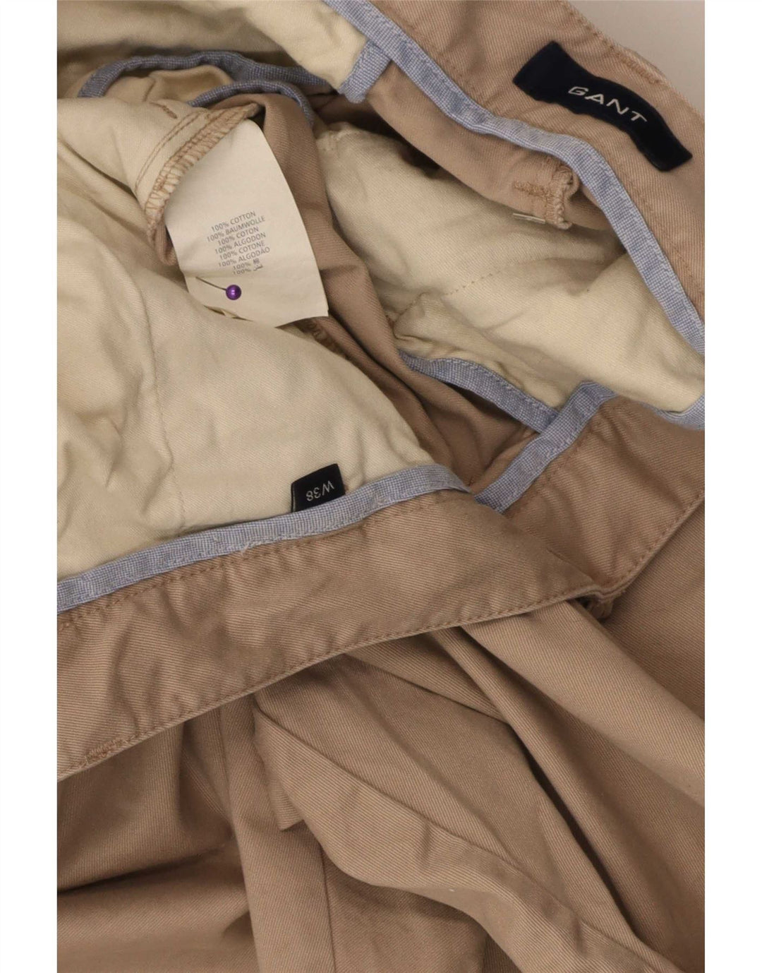 Gant Chino Shorts til mænd W38 XL Beige Bomuld