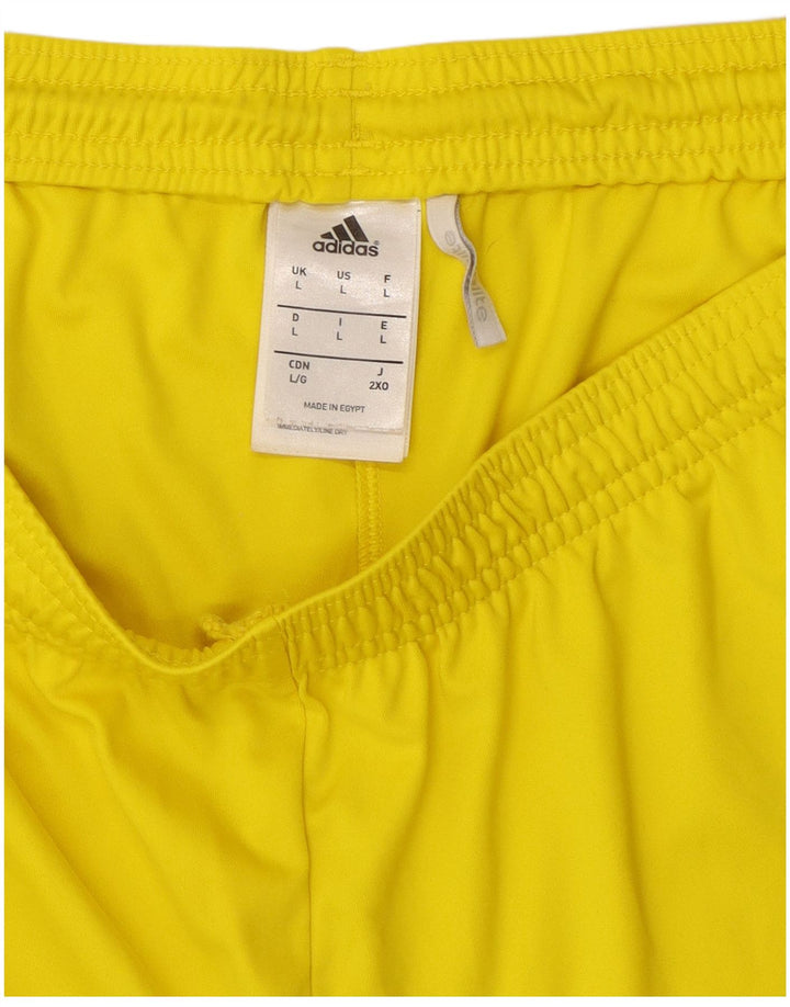 Adidas Herre Climalite Sportshorts store gule polyester