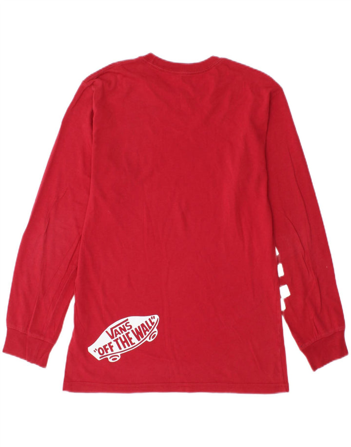 VANS Herre Classic Fit Grafisk Top Langærmet Lille Rød Bomuld