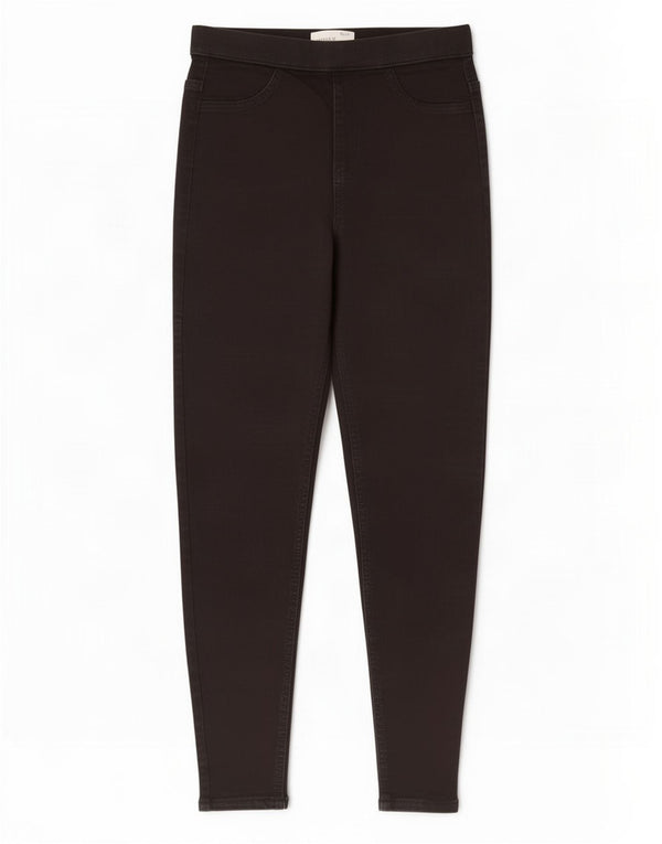 Marks & Spencer Dame Jegging Jeans UK 8 Small W26 L28 Black Bomuld