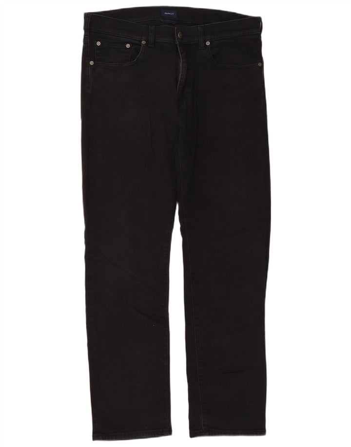 Gant Straight Jeans til mænd W34 L32 Sort