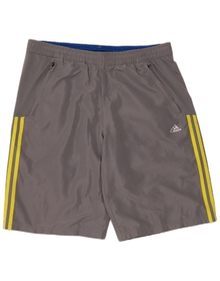 Adidas Sportsshorts til mænd, store grå polyester