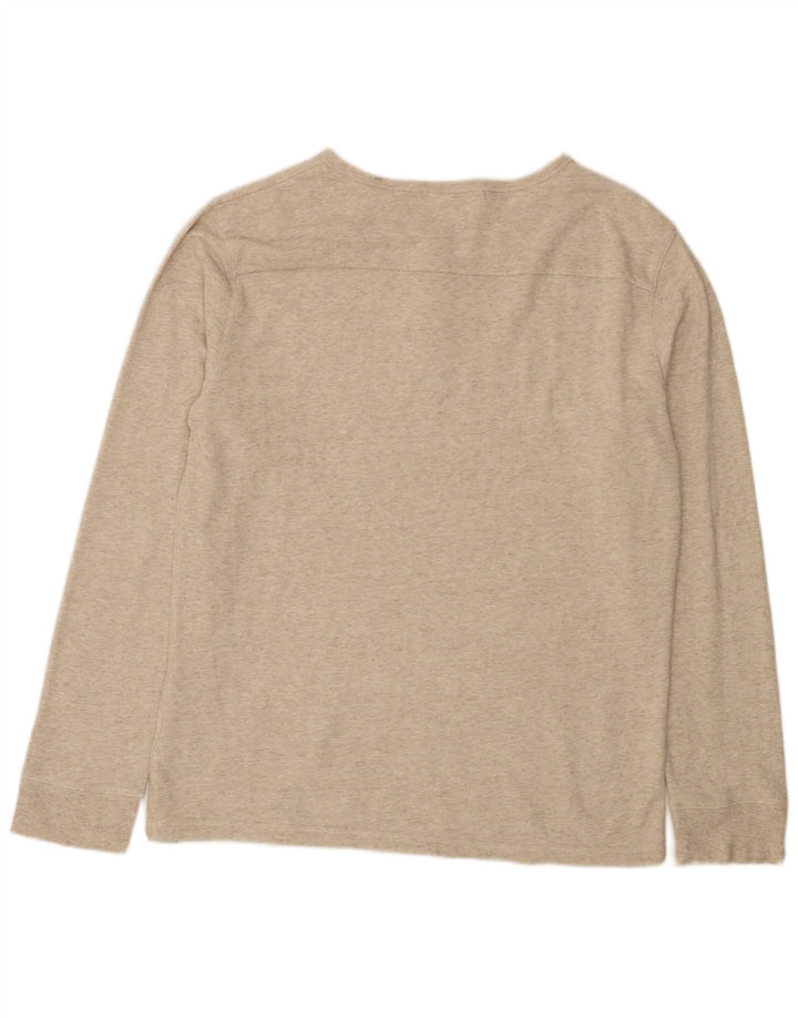 Scotch & Soda Herre Top Langærmet XL Beige Flecked Bomuld