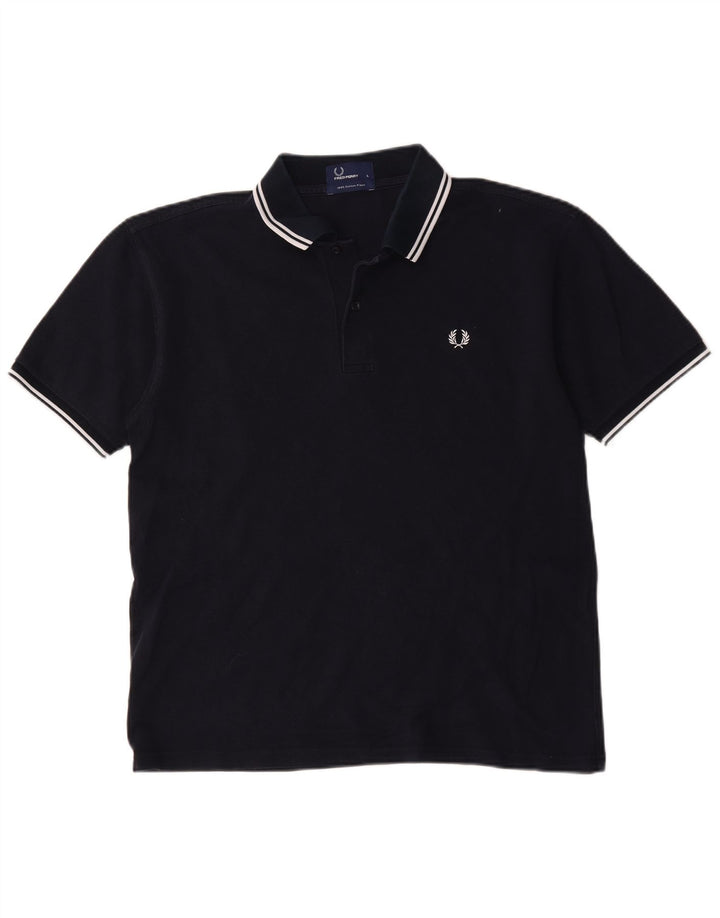 Fred Perry Herre poloshirt Stor marineblå bomuld