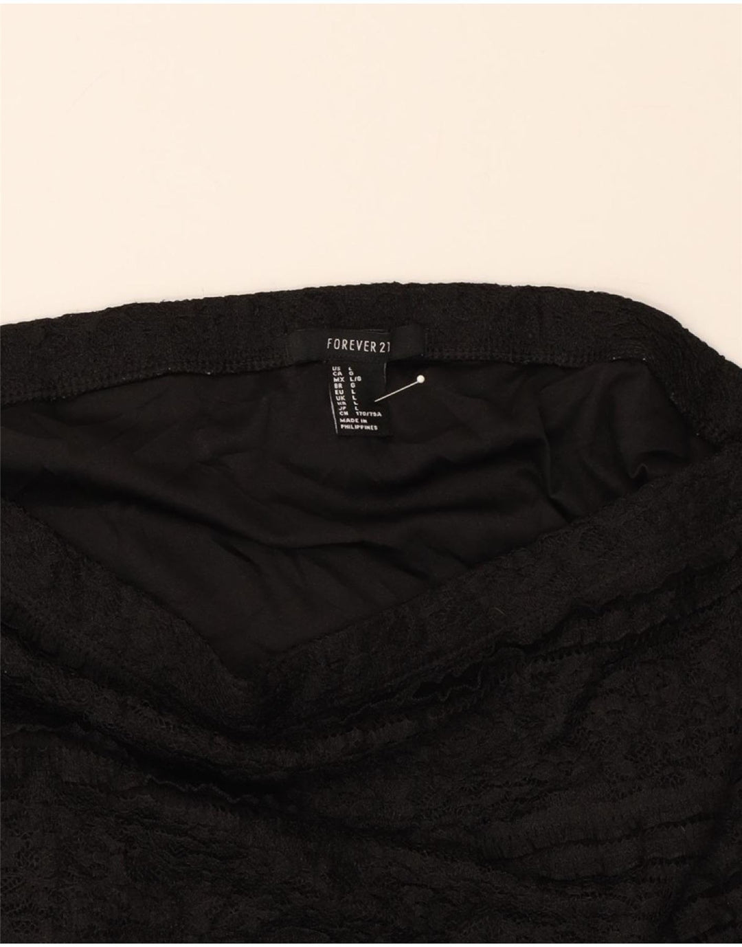 FOREVER 21 Womens Straight Skirt Large W30  Black Vintage Forever 21 and Second-Hand Forever 21 from Messina Hembry 