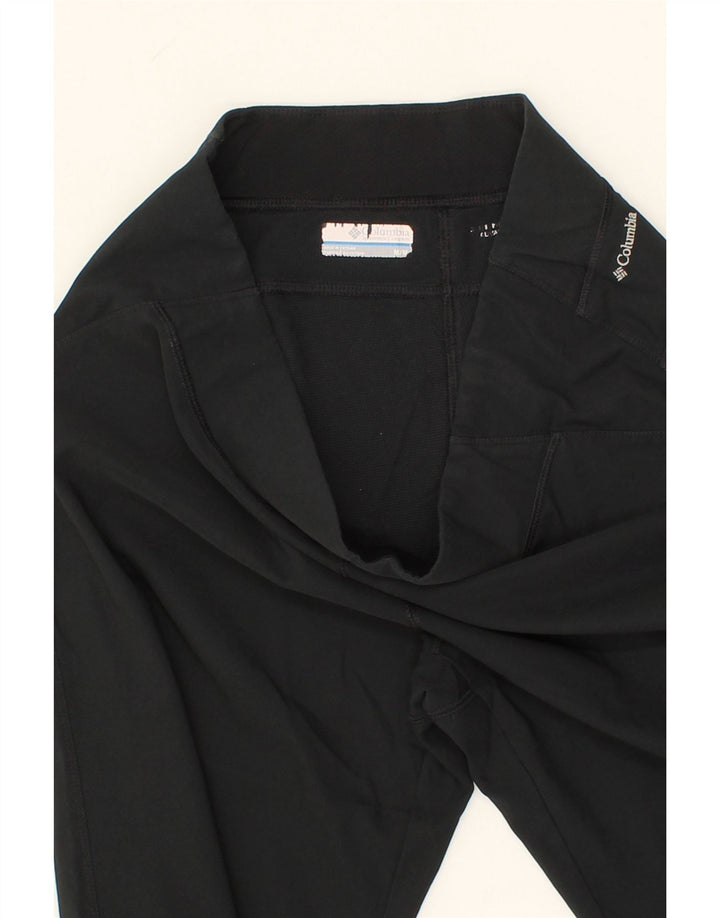 COLUMBIA Womens Tracksuit Trousers UK 14 Medium  Black Polyester Vintage Columbia and Second-Hand Columbia from Messina Hembry 