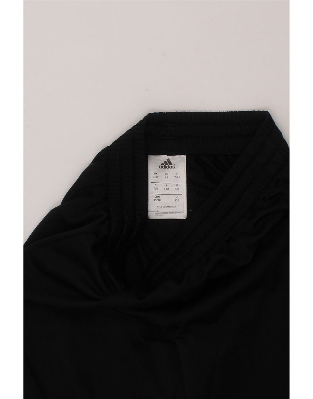 ADIDAS Boys Tracksuit Trousers 7-8 Years  Black Polyester Vintage Adidas and Second-Hand Adidas from Messina Hembry 