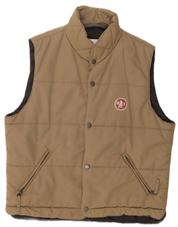 Murphy & Nye Herre Polstret Gilet UK 38 Medium Khaki Polyamid