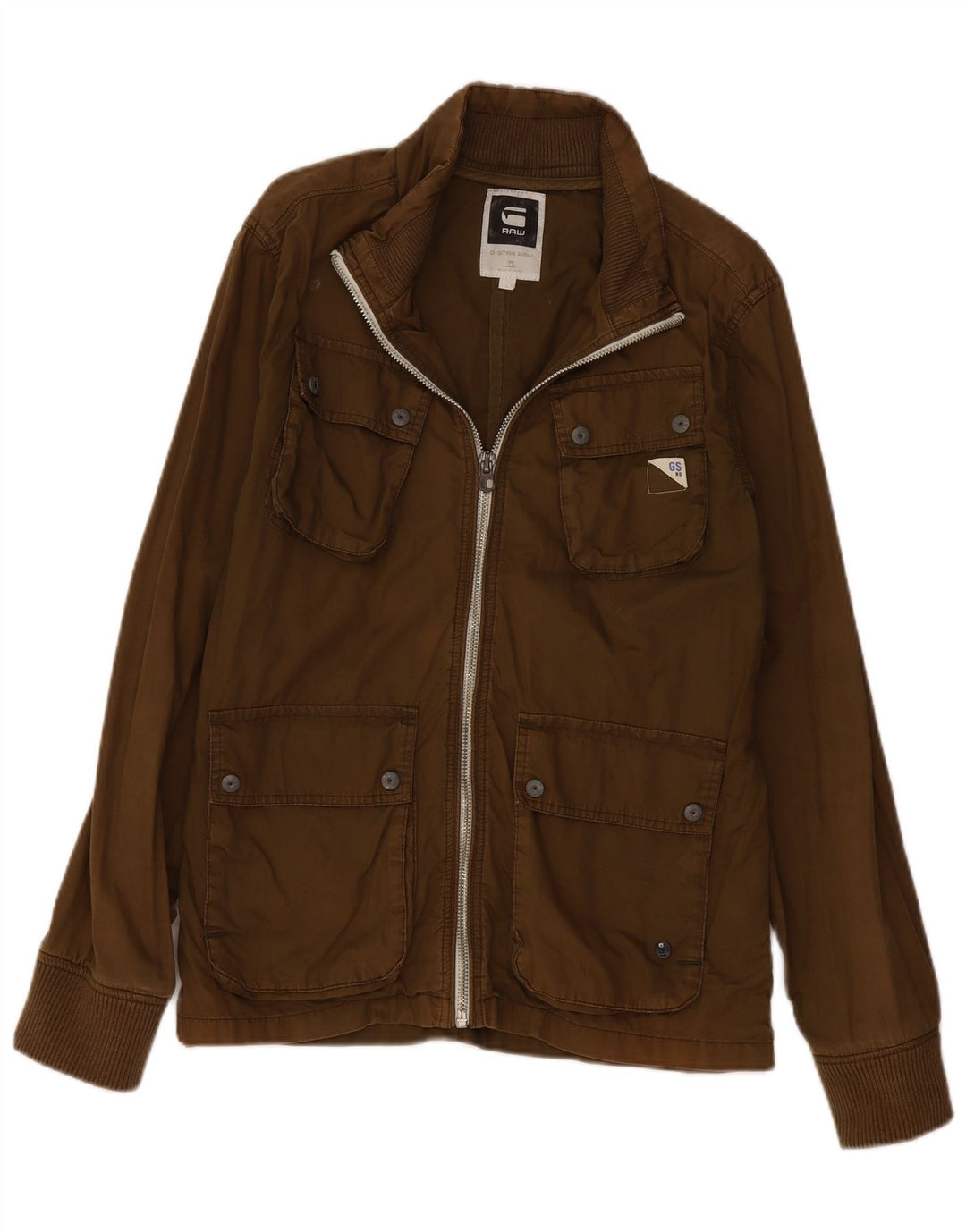 G-STAR Herre Utility Jacket UK 40 Large Khaki Cotton
